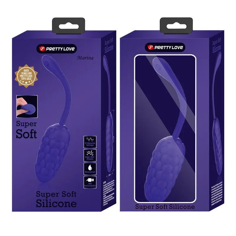 Œuf Vibrant Silicone Violet 12 Fonctions