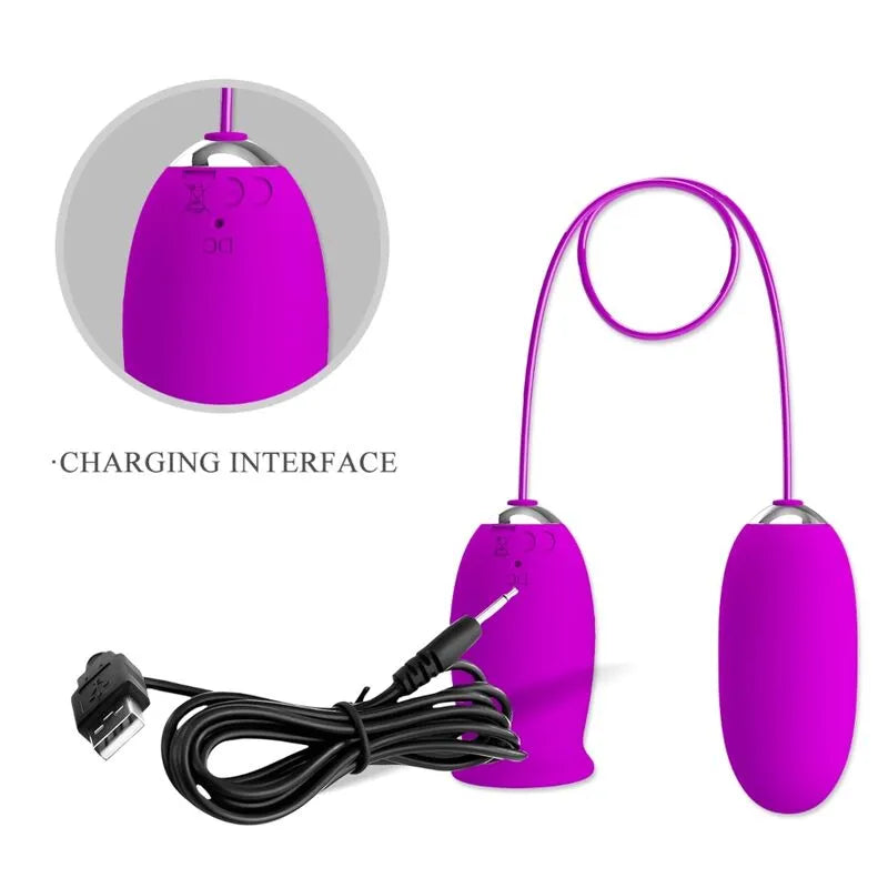 Œuf Vibrant Silicone Violet 12 Vibrations