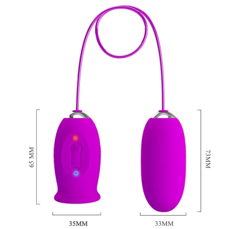Œuf Vibrant Silicone Violet 12 Vibrations