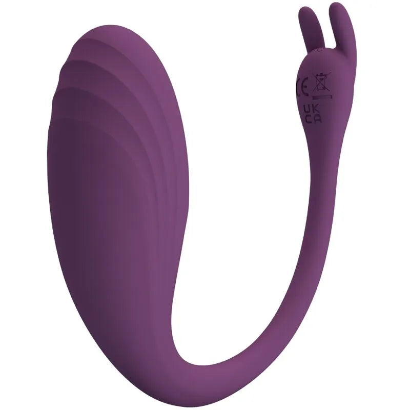 Œuf Vibrant Silicone Violet Contrôlé Par Application