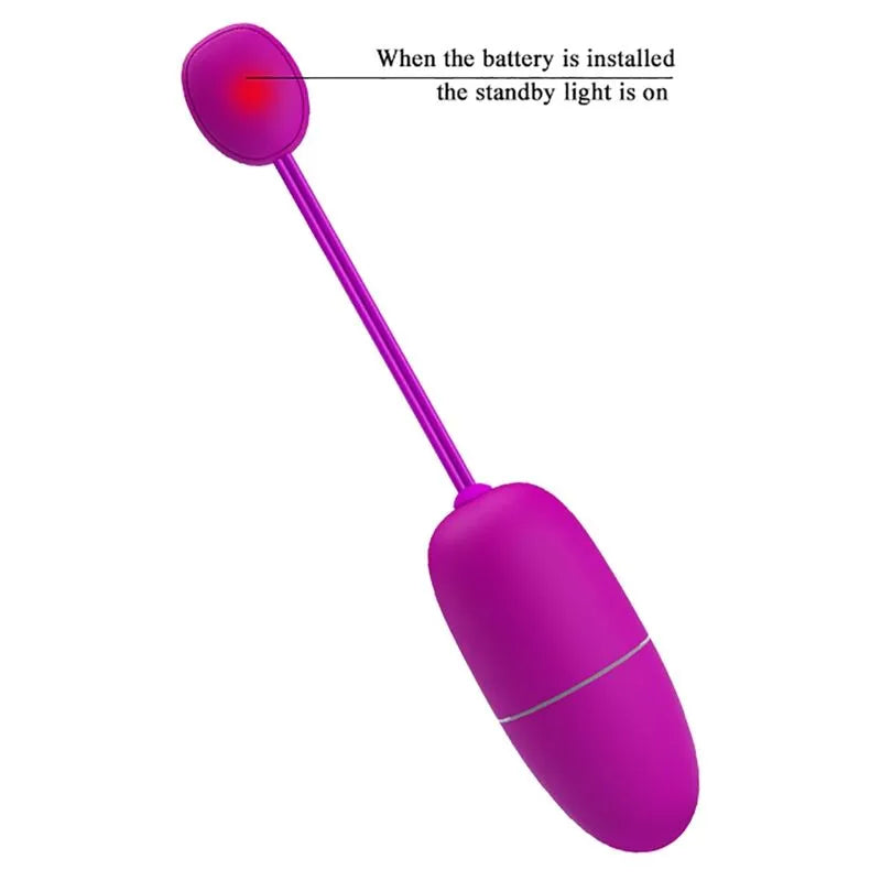 Œuf Vibrant Silicone Violet Contrôle App