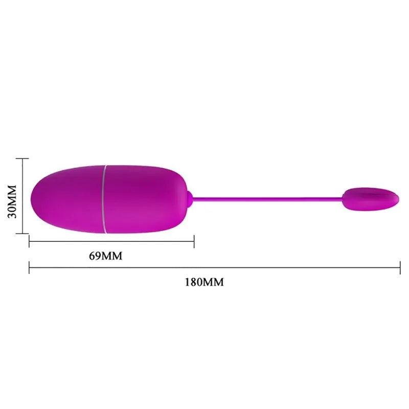 Œuf Vibrant Silicone Violet Contrôle App