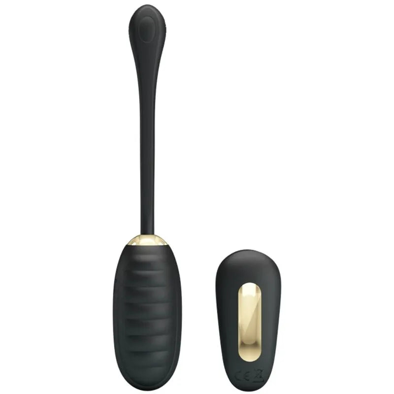 Œuf Vibrant Télécommandé Noir En Silicone