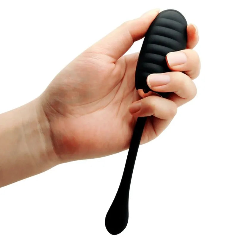 Œuf Vibrant Télécommandé Noir En Silicone
