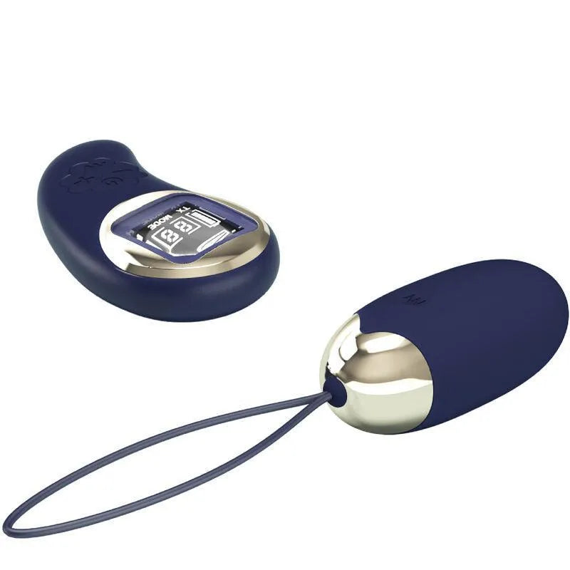 Œuf Vibrant Télécommandé Silicone Bleu