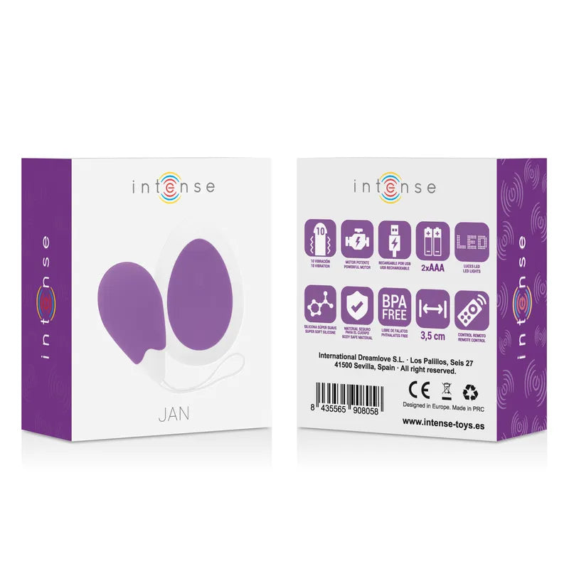 Œuf Vibrant Télécommandé Silicone Rechargeable