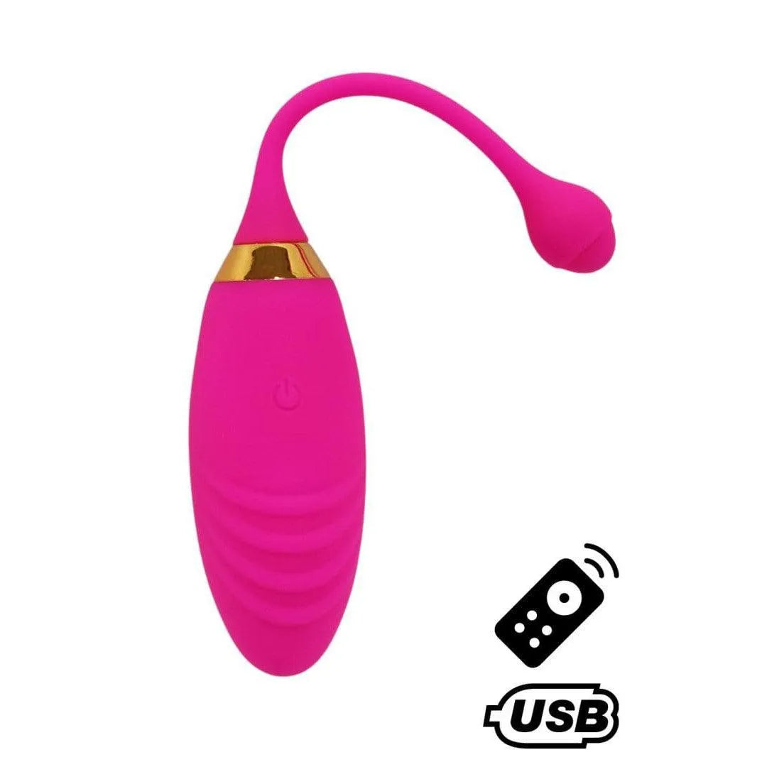 Œuf Vibrant Télécommandé Silicone Rose