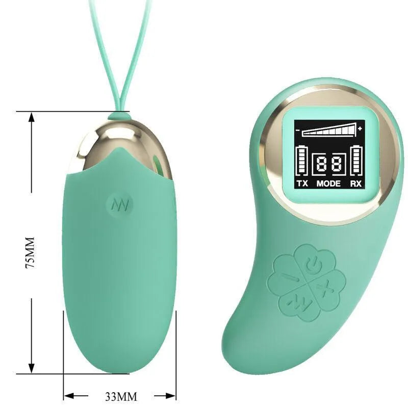 Œuf Vibrant Télécommandé Vert Silicone