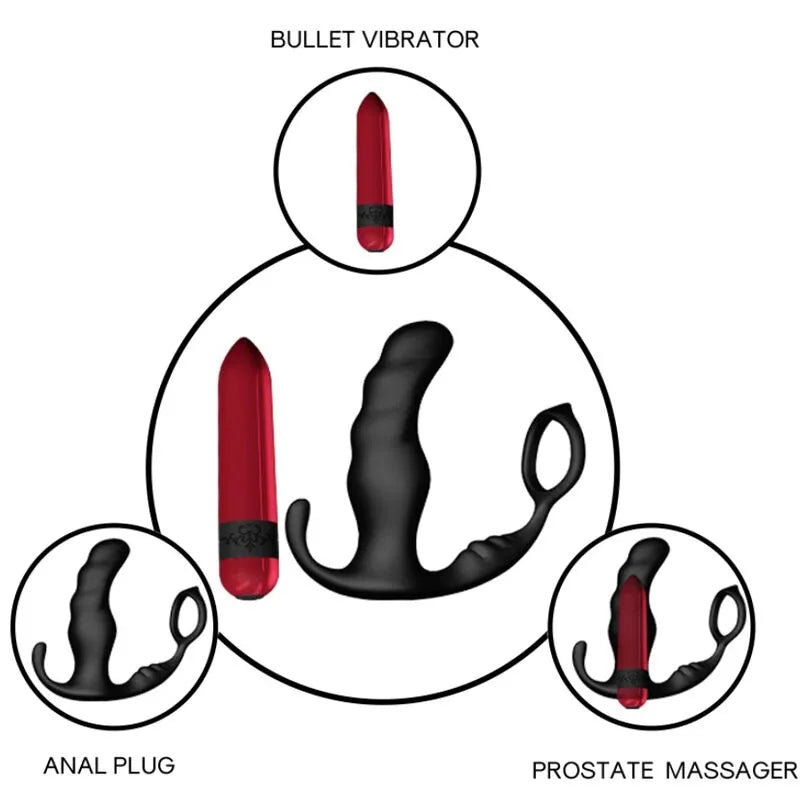 Vibromasseur Anal Ergonomique Silicone Prostate