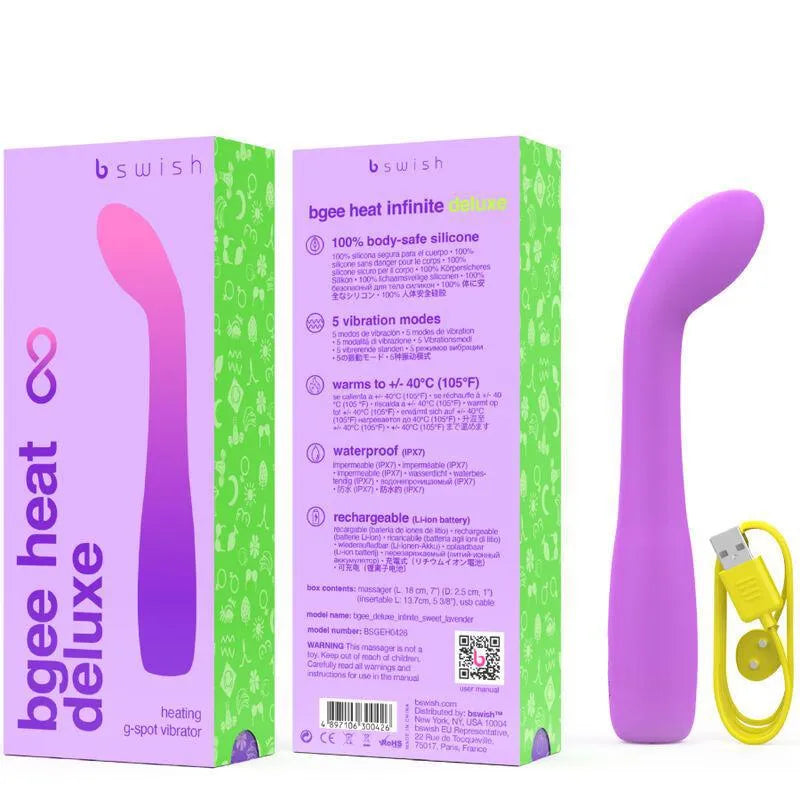 Vibromasseur Chauffant Silicone Étanche Rechargeable