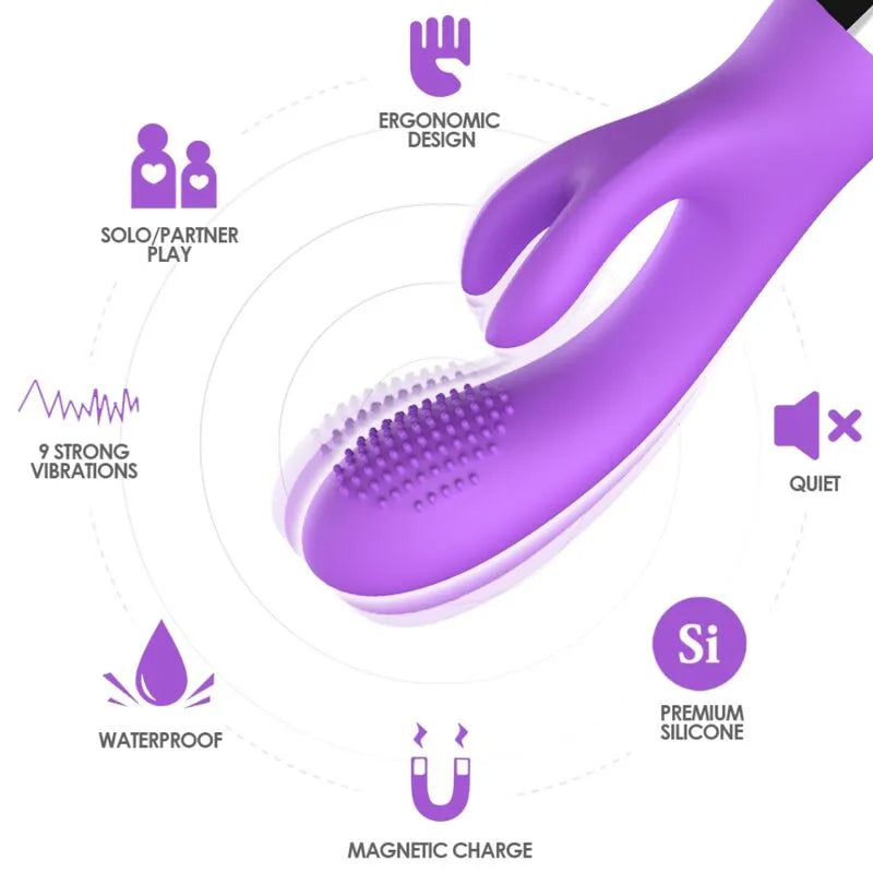 Vibromasseur Clitoridien Point G Silicone Étanche