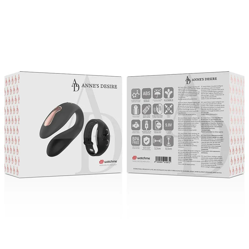 Vibromasseur Couple Silicone Médical Watchme