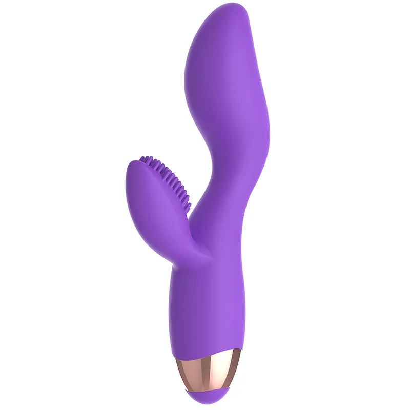 Vibromasseur Double Moteur Silicone Lilas