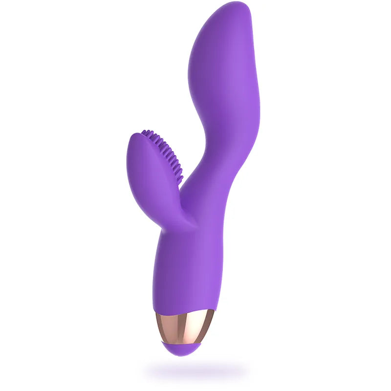 Vibromasseur Double Moteur Silicone Lilas