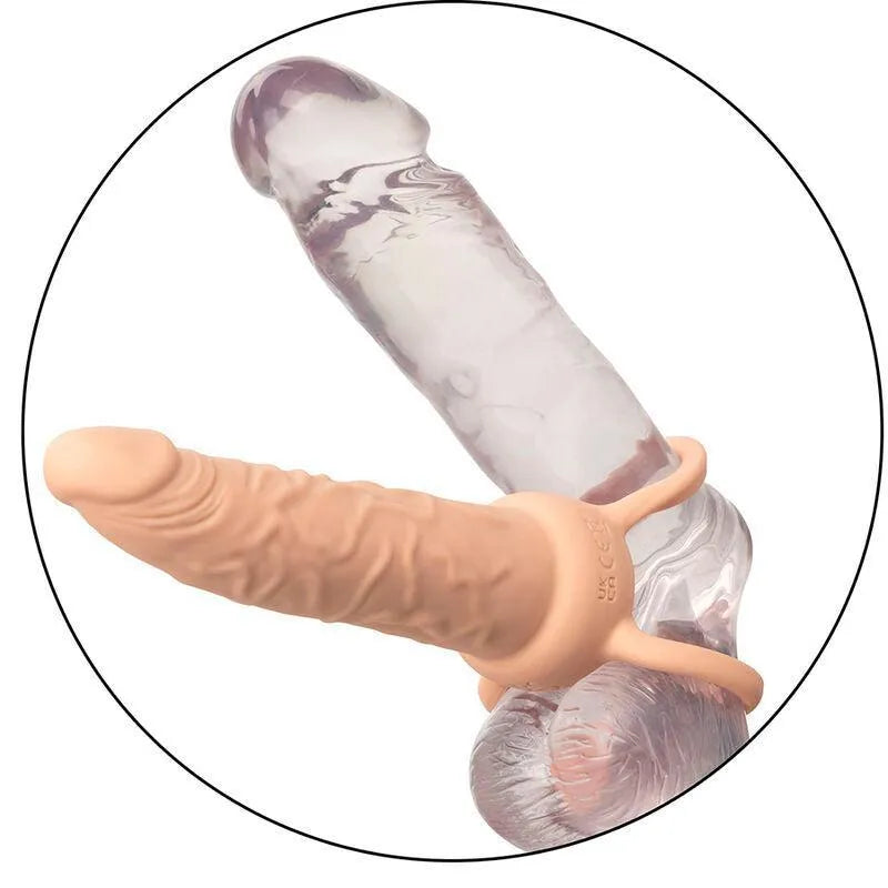 Vibromasseur Double Pénétration Rechargeable En Silicone