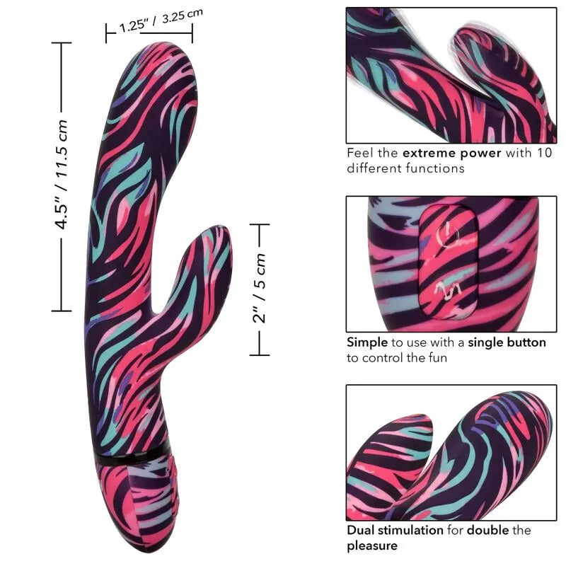 Vibromasseur Double Stimulation Rechargeable Silicone