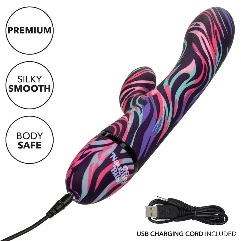 Vibromasseur Double Stimulation Rechargeable Silicone