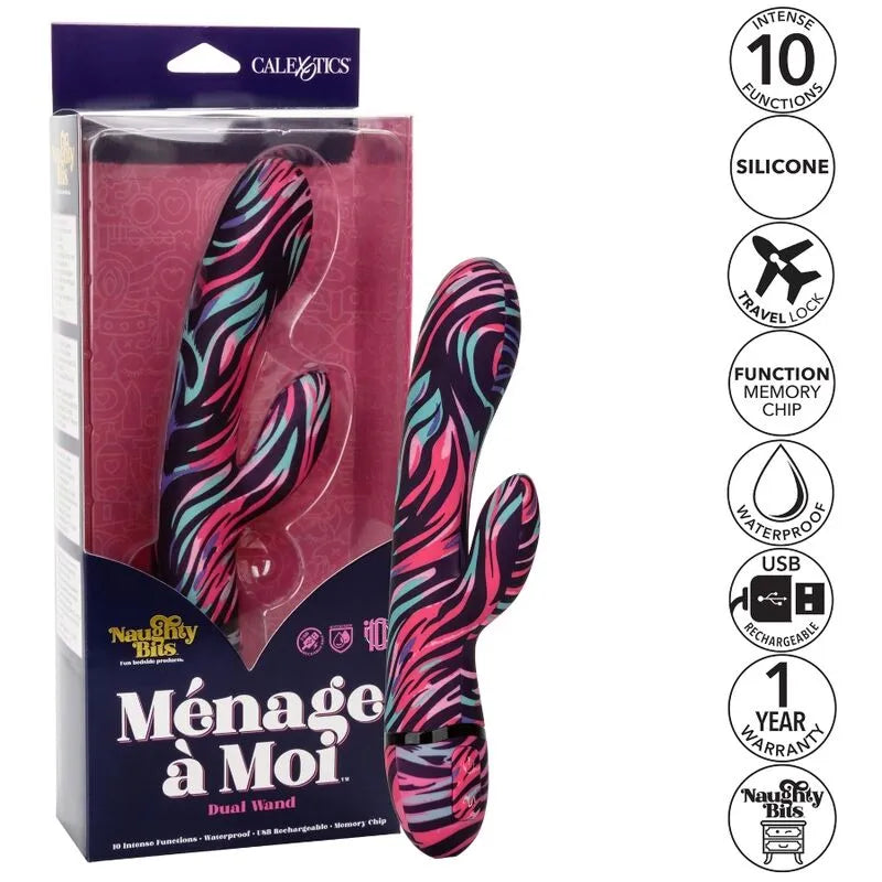 Vibromasseur Double Stimulation Rechargeable Silicone