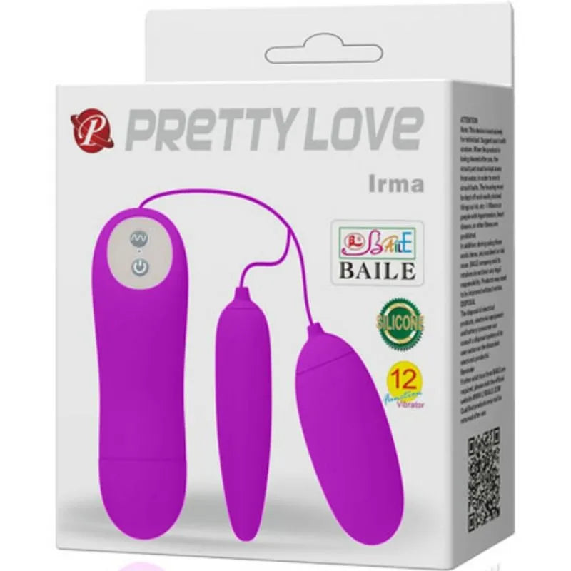 Vibromasseur Double Œuf Silicone Rechargeable