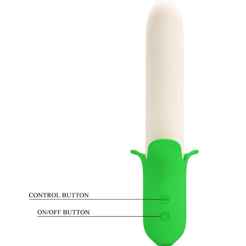 Vibromasseur En Silicone Vert Clair Rechargeable