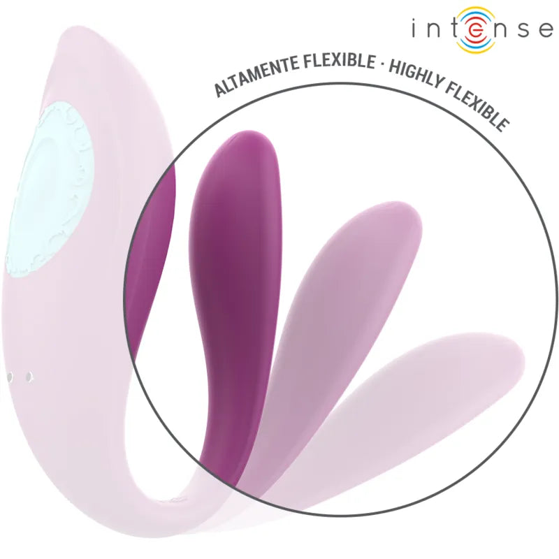 Vibromasseur Ergonomique Violet Silicone Étanche