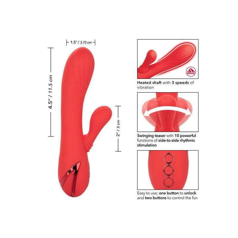 Vibromasseur Lapin Chauffant Silicone