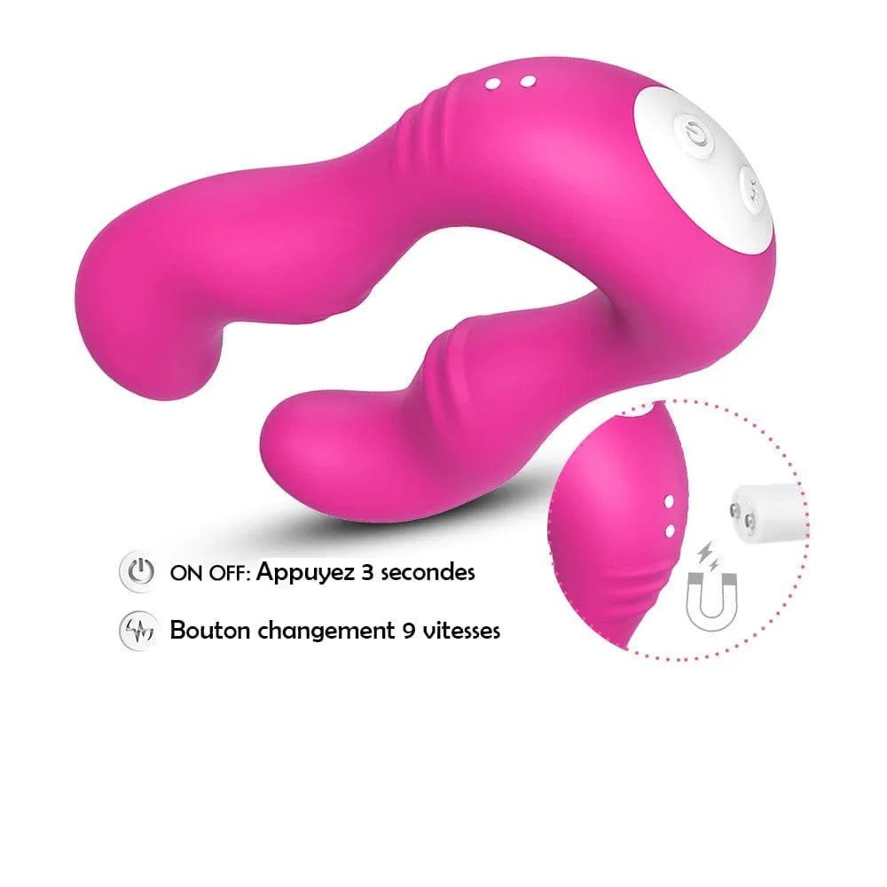 Vibromasseur lapin rose