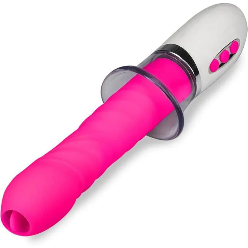 Vibromasseur Liberty Avec Succion Et Poussée Fuchsia