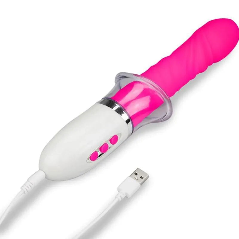 Vibromasseur Liberty Avec Succion Et Poussée Fuchsia