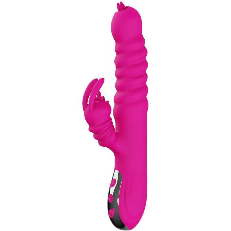 Vibromasseur Multifonction Violet En Silicone Armony