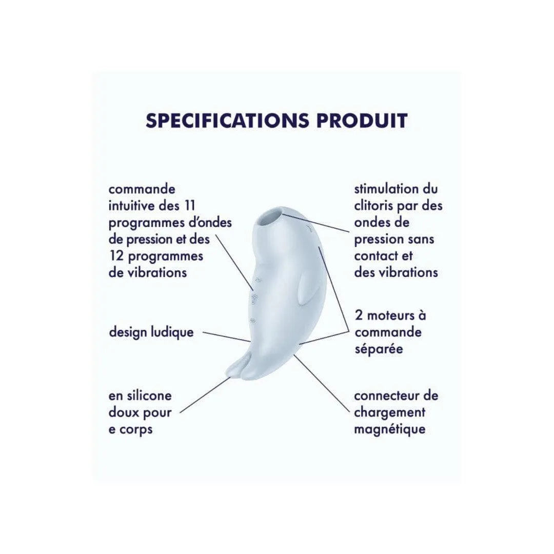 Vibromasseur À Ondes De Pression Pour Débutantes En Silicone Étanche