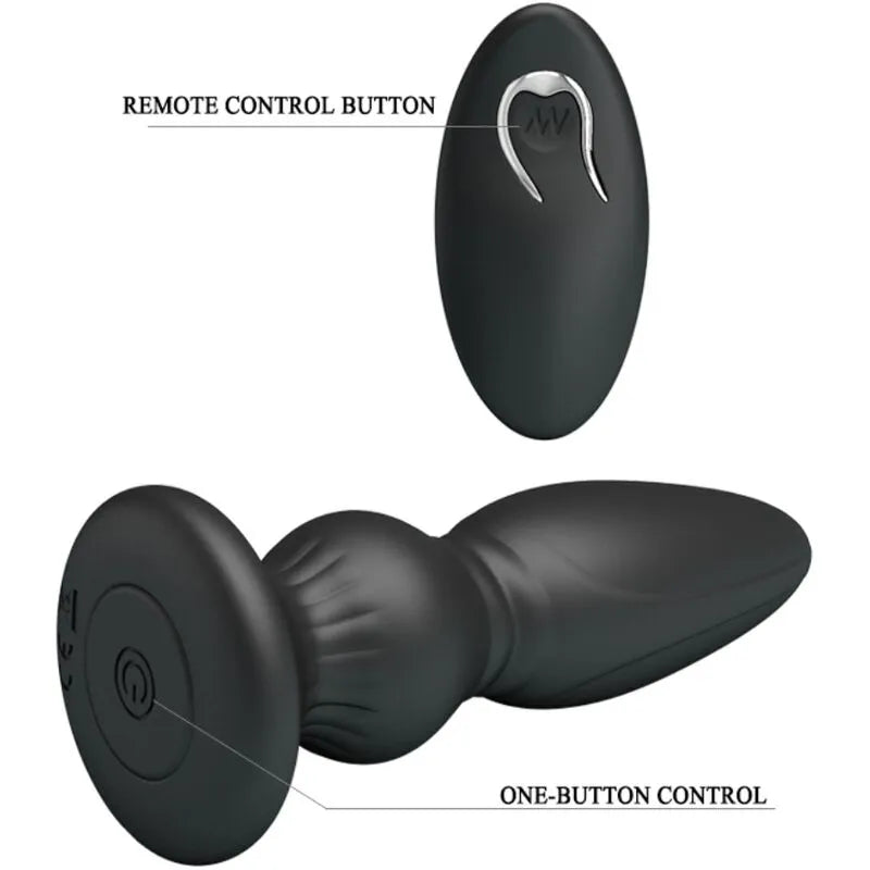 Vibromasseur Prostate Métal Noir Rechargeable