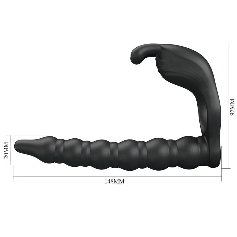 Vibromasseur Prostatique Silicone Étanche 12 Fonctions