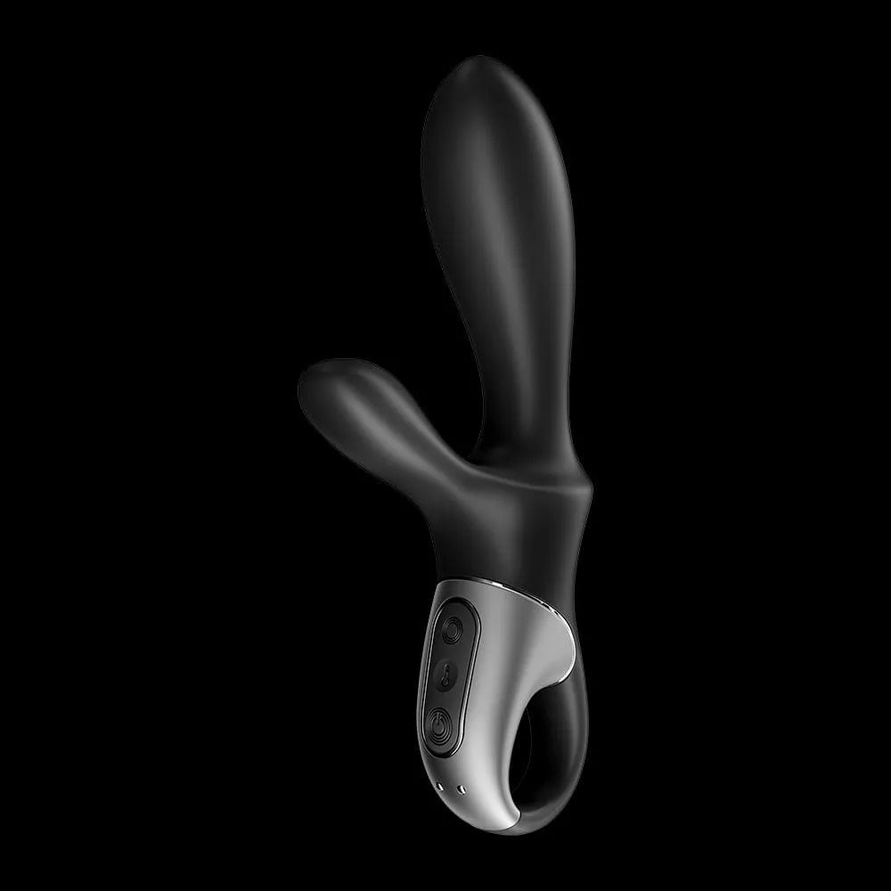 Vibromasseur Rabbit Noir Chauffant Connecté Usb