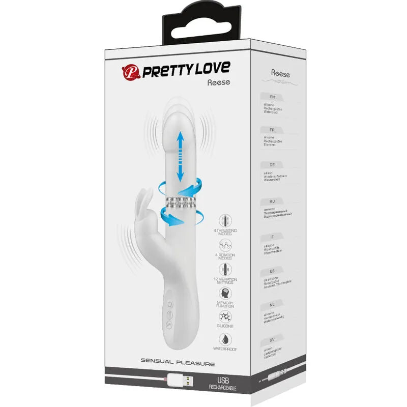 Vibromasseur Rabbit Silicone Rechargeable Multi-Vitesse