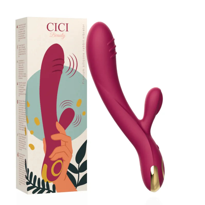 Vibromasseur Rabbit Silicone Étanche Rechargeable