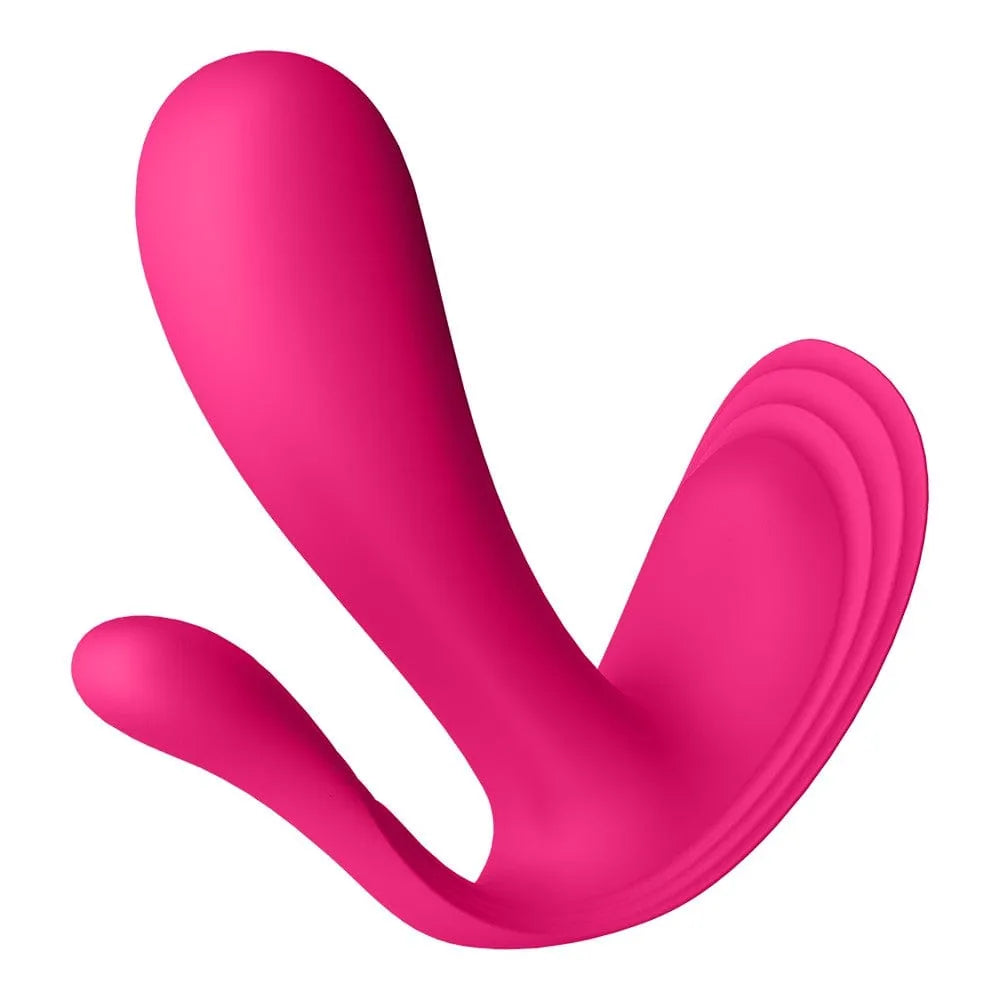 Vibromasseur Rose En Silicone 3 En 1 Avec Application