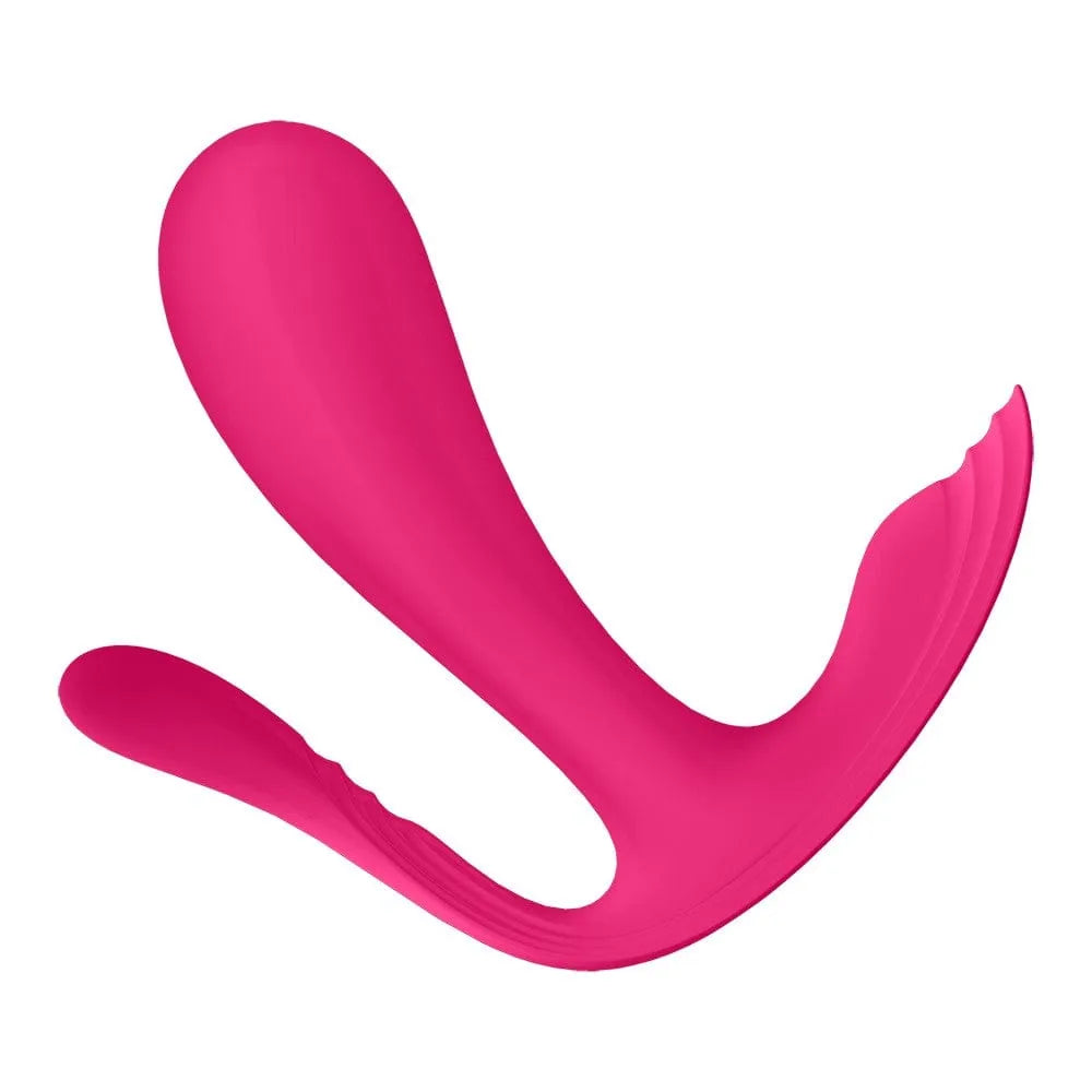 Vibromasseur Rose En Silicone 3 En 1 Avec Application