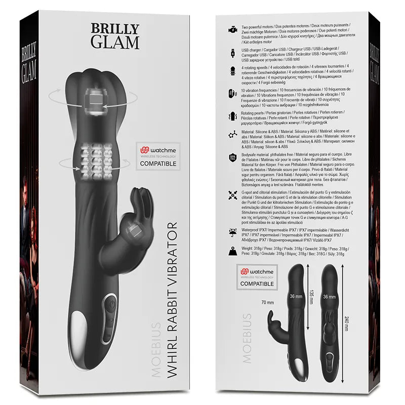 Vibromasseur Rotatif Silicone Étanche Watchme