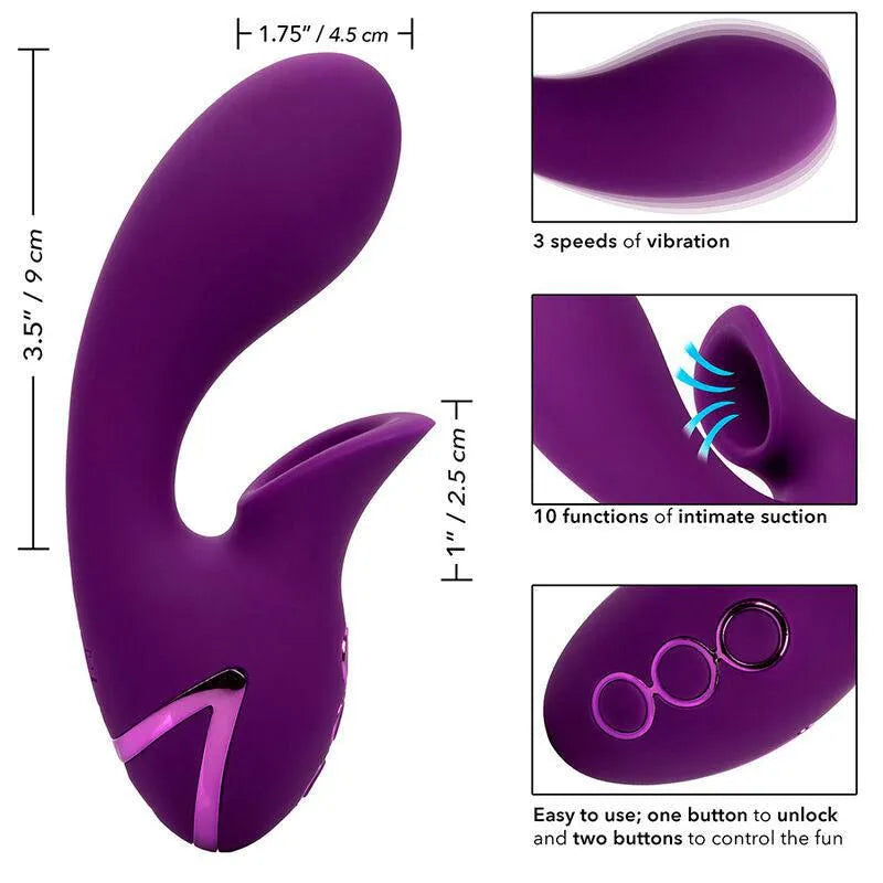 Vibromasseur Silicone Aspiration Clitoridienne Rechargeable