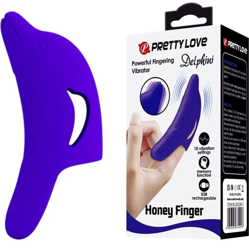 Vibromasseur Silicone Bleu 10 Fonctions Rechargeable