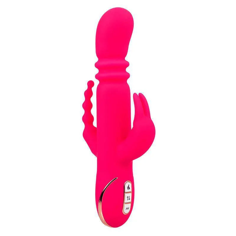 Vibromasseur Silicone Chauffant Triple Action
