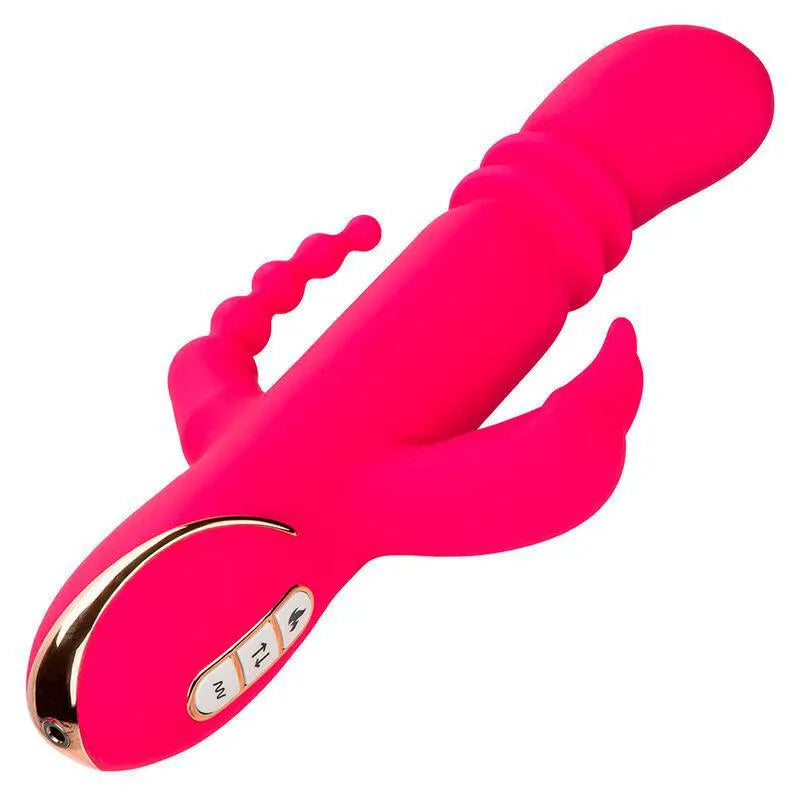 Vibromasseur Silicone Chauffant Triple Action