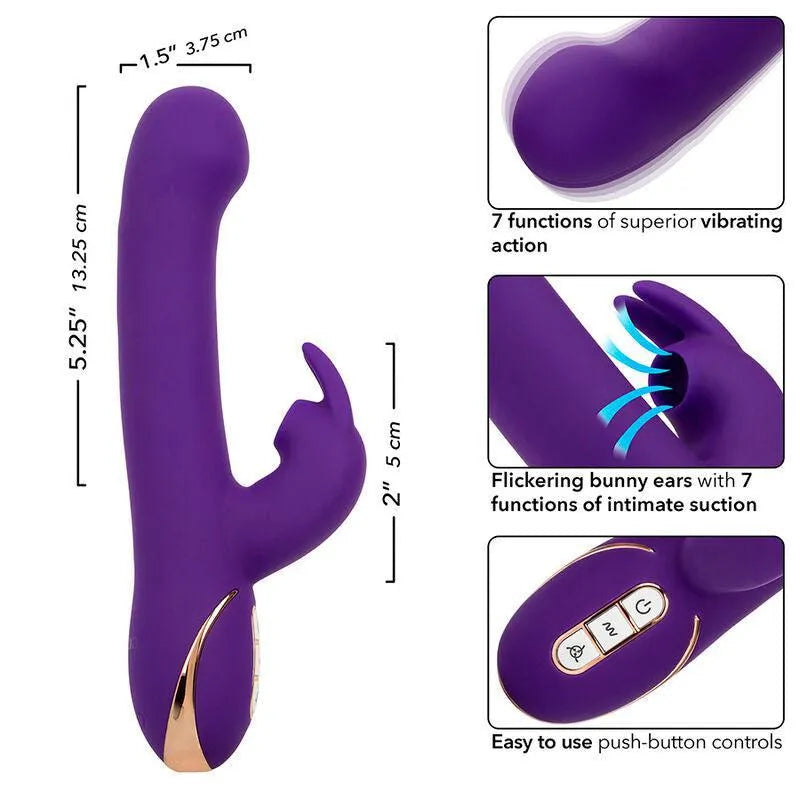 Vibromasseur Silicone Jack Rabbit 7 Fonctions