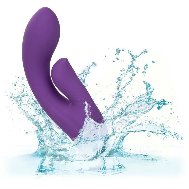 Vibromasseur Silicone Liquide Double Moteur Courbé