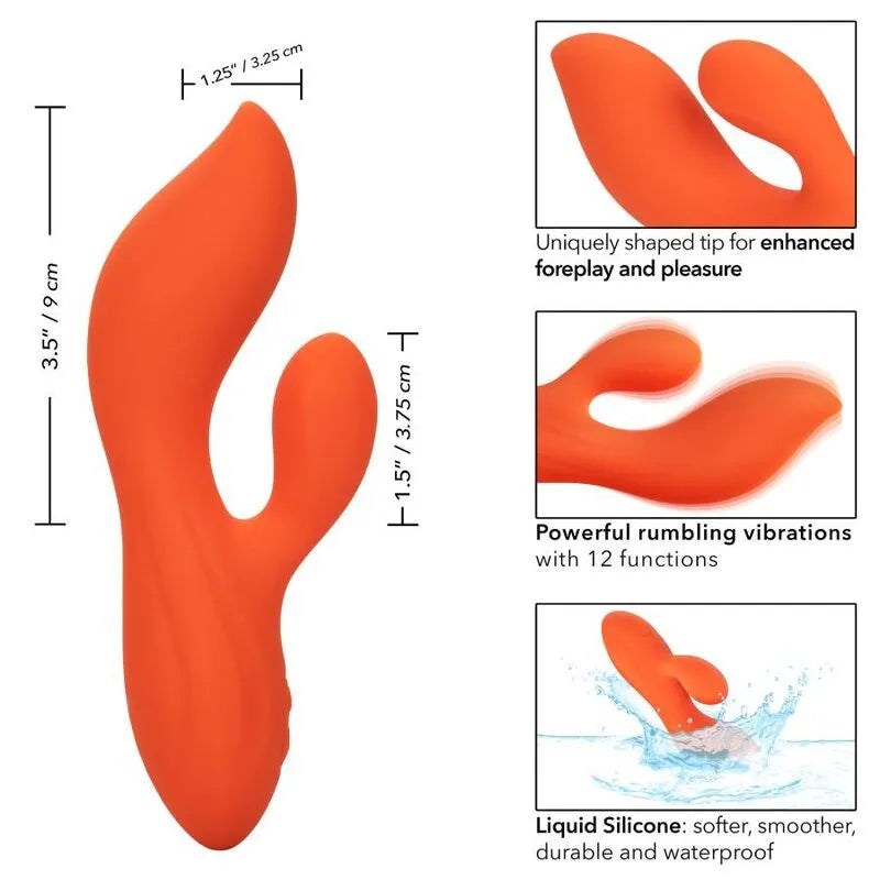 Vibromasseur Silicone Liquide Double Moteur Étanche