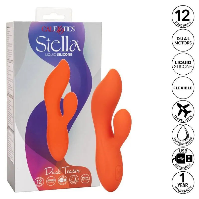 Vibromasseur Silicone Liquide Double Moteur Étanche