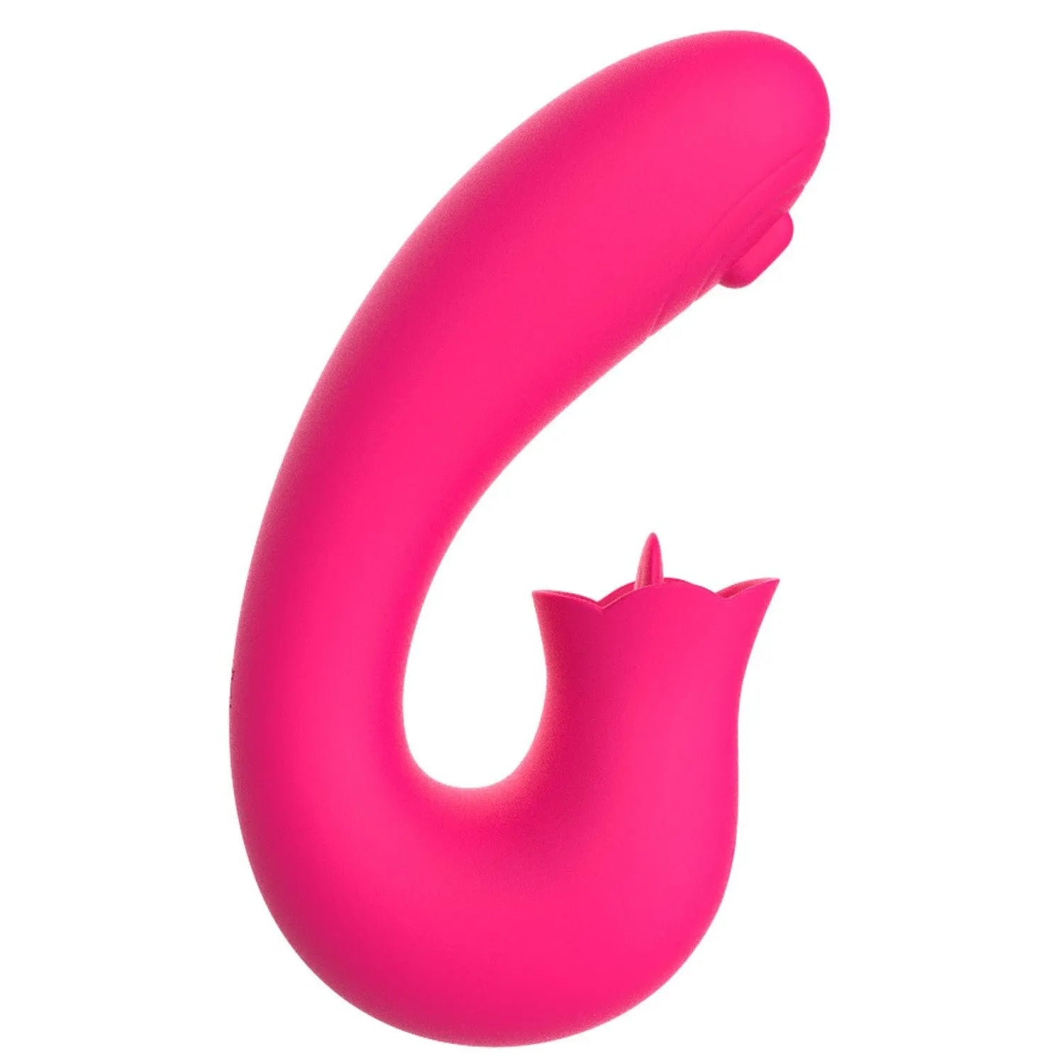 Vibromasseur Silicone Médical 2 En 1 Stimulation Point-G Et Clitoris