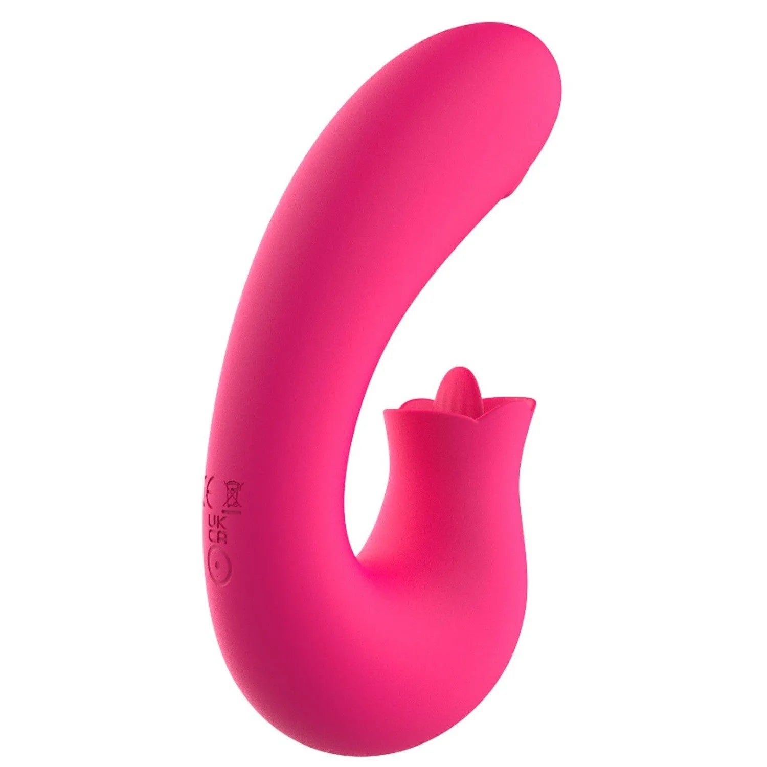 Vibromasseur Silicone Médical 2 En 1 Stimulation Point-G Et Clitoris