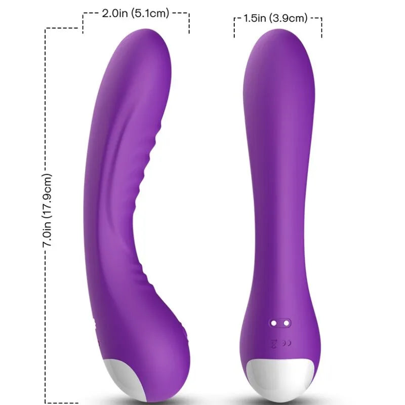 Vibromasseur Silicone Médical Étanche Point G